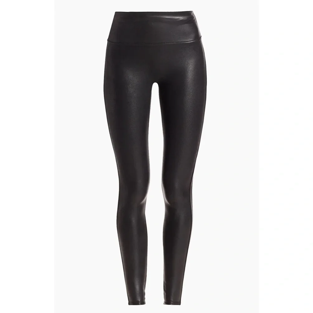 SPANX Black Faux Leather Leggings